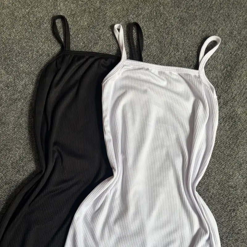 Vestido de tirantes largo abierto al lado) varios colores disponibles 