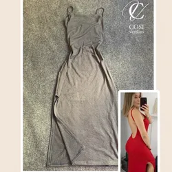 Vestido espalda afuera (tela algodón) 