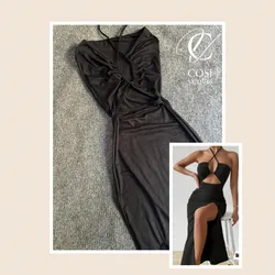 Vestido FLOR en negro