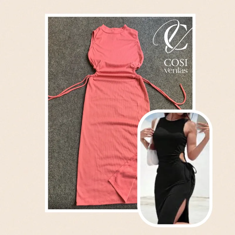 Vestidos abiertos a los lados💗 (tela espagueti)