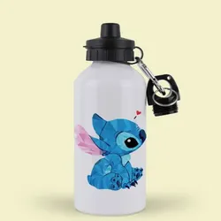 Botella Deportiva Blanca Con Dos Tapas