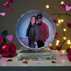 Circulo de cristal personalizado