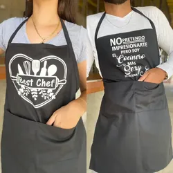 Delantal negro (adultos)