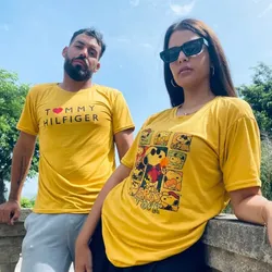 Pullover Mostaza Claro Tejido Poly spandex (adultos)