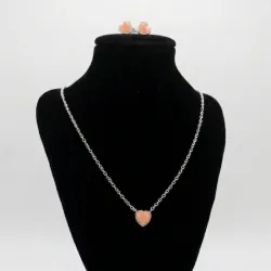 Arete + Cadena con Dije