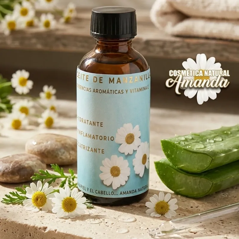 🌼 Aceite de Manzanilla con Vitamina E