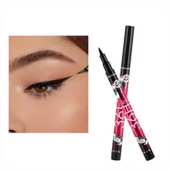 Delineador negro de plumón 