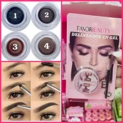 Delineador en gel de Cejas con Brocha