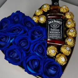 Corazon con botella
