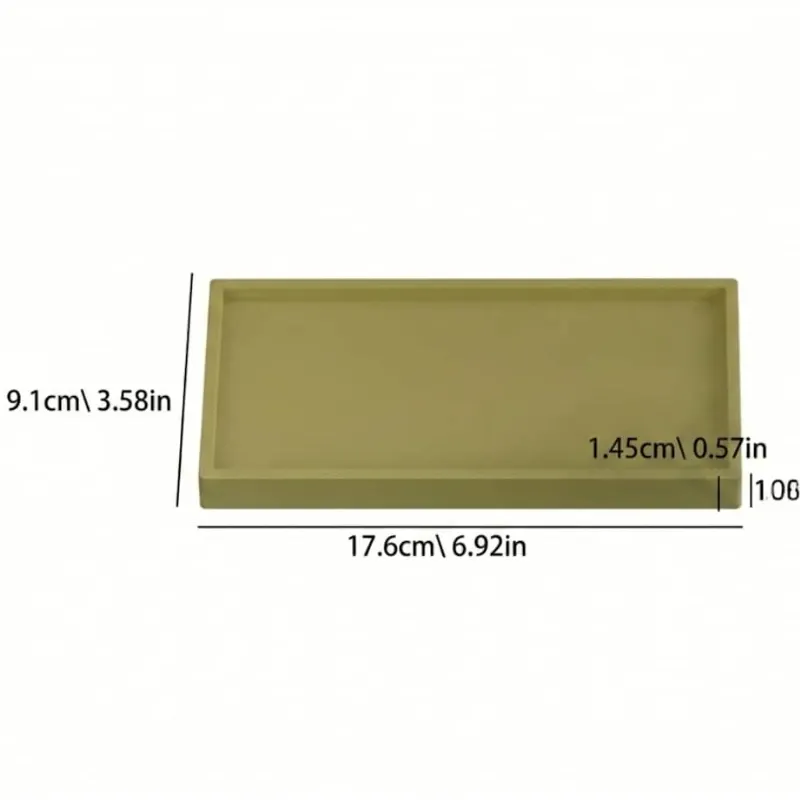 Bandeja rectangular lisa
