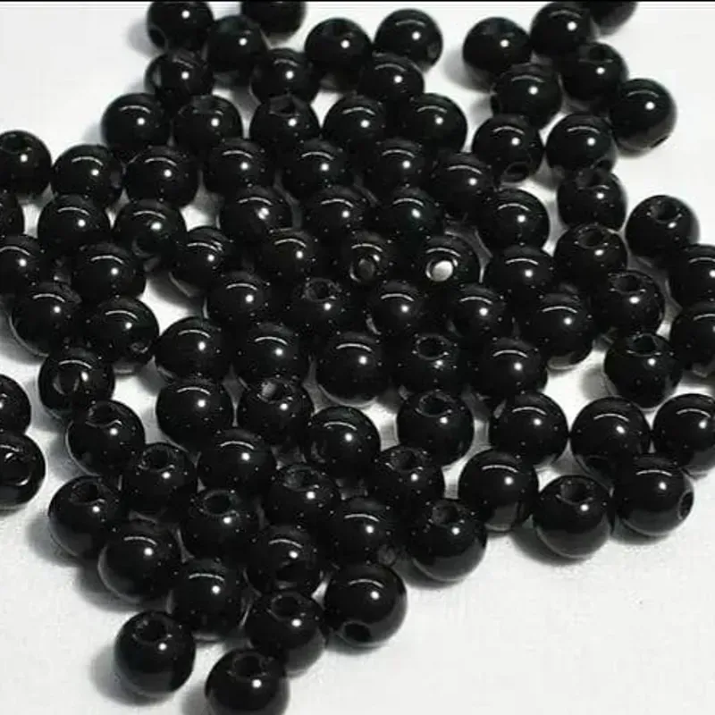 Cuentas negras 6mm