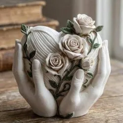 Esencia de amor. Figura decorativa de yeso