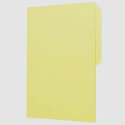 File de cartulina. Amarillo pastel