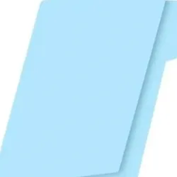 File de cartulina azul pastel