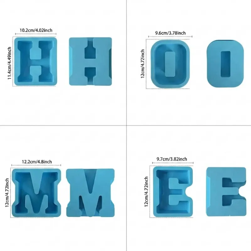 Letras decorativas de yeso. Gran tamaño. HOME