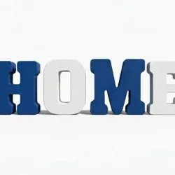 Letras decorativas de yeso. Gran tamaño. HOME