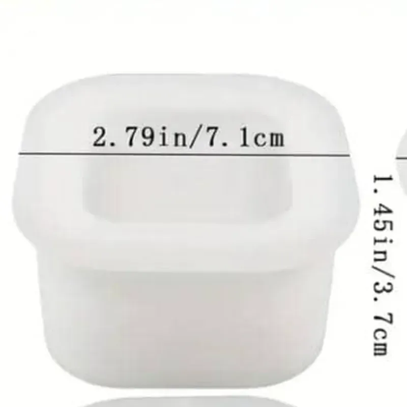 Maceta cuadrada con tapa. Para plantas artificiales o para velas (no incluidas)
