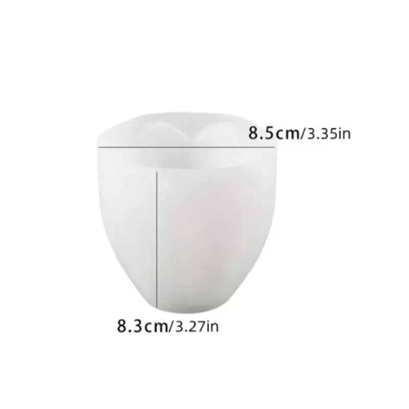 Maceta de yeso con forma de pétalos. Para plantas artificiales o para velas (no incluidas)