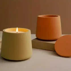 Maceta trapezoidal. Para plantas artificiales o para velas (no incluidas)