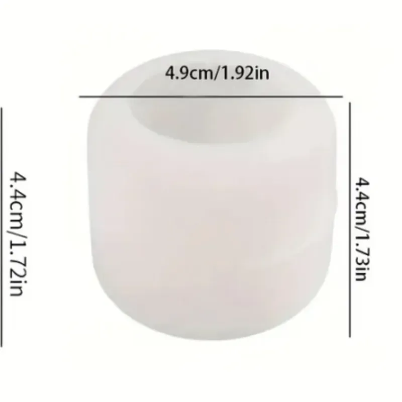 Macetas cilíndricas pequeñas. Con diseño liso o a rayas. Para plantas artificiales o para velas (no incluidas) Set de dos piezas