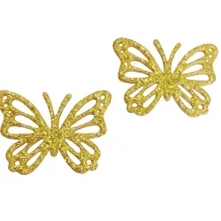 Mariposas de foamy escarchado (set de 12 piezas)