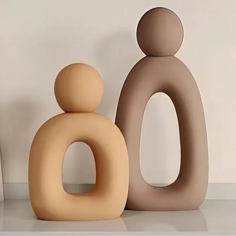 Pareja abstracta 3D.