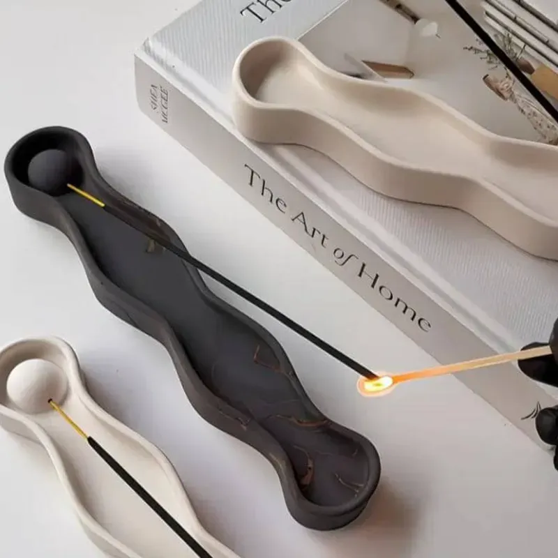 Portaincienso de yeso