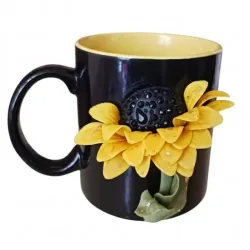 Taza Girasol "Gilded Bloom"