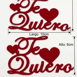 Te quiero. Foamy liso