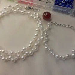 Conjunto fino de perlas 