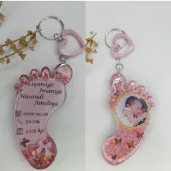 Llaverito de recuerdo de bebe con foto