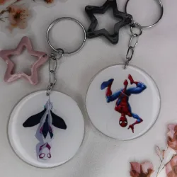 Llaveritos de pareja de Spiderman