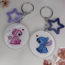 Llaveritos de pareja de Stitch