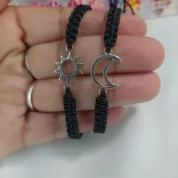 Pulseras de parejas de Sol y Luna