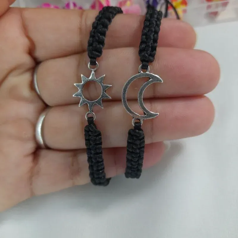 Pulseras de parejas de Sol y Luna