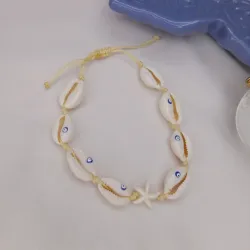 Tobillera de caracoles