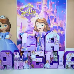 Letras 3D. Nombre temático