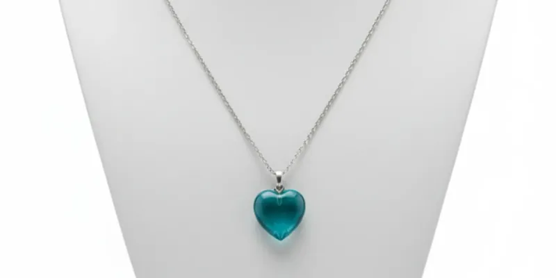 Cadena de acero inoxidable  con corazón 