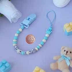 Chupetero de bebé personalizado varón 