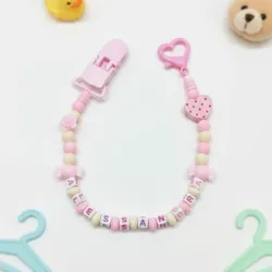 Chupetero corazón rosa