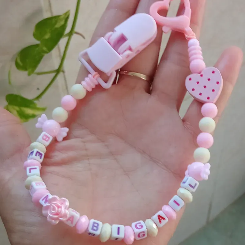 Chupeteros para bebe hembra personalizado 