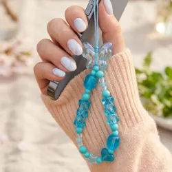 Colgabte de celular azul cielo