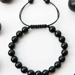 Pulsos de piedra preciosa Onix negro 