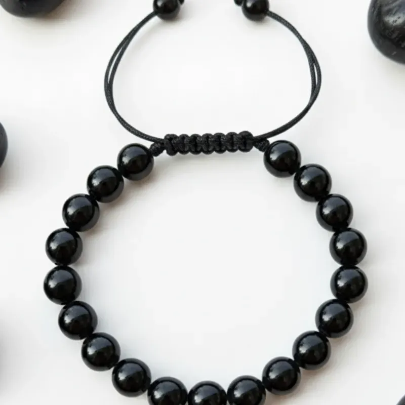 Pulsos de piedra preciosa Onix negro 