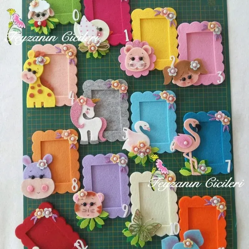 Cuadrados de fieltro 