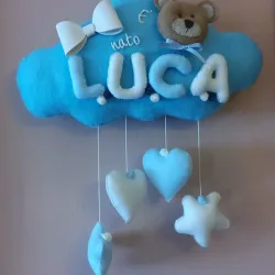 Nube colgante con nombres