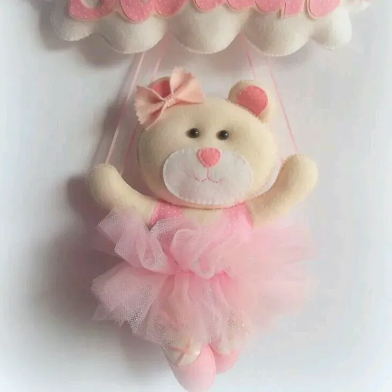Nube con osita bailarina colgante 