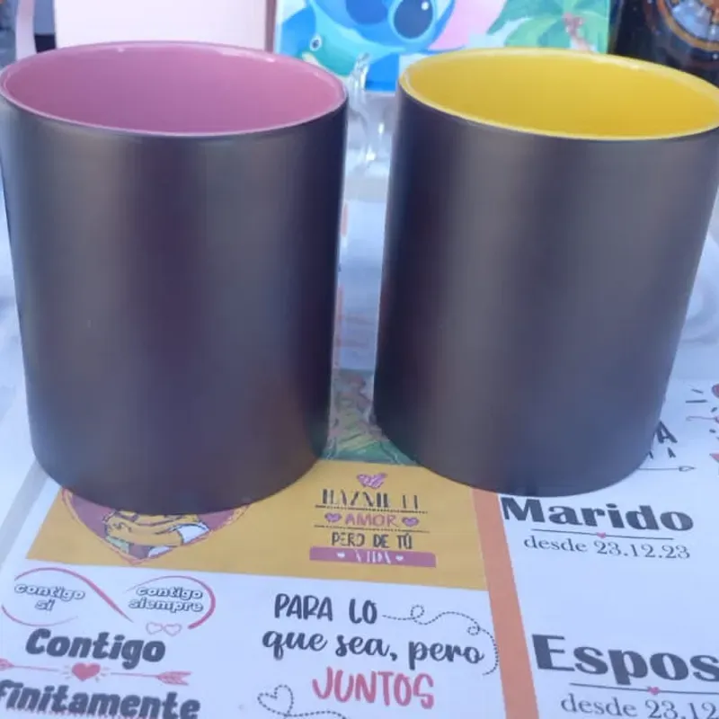 Jarras Magicas con interior de colores