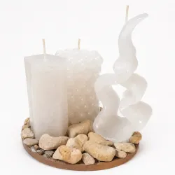Juego de tres velas