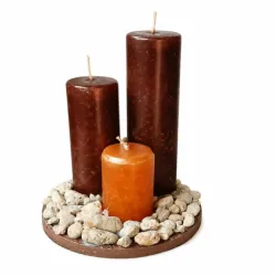 Juego de tres velas.